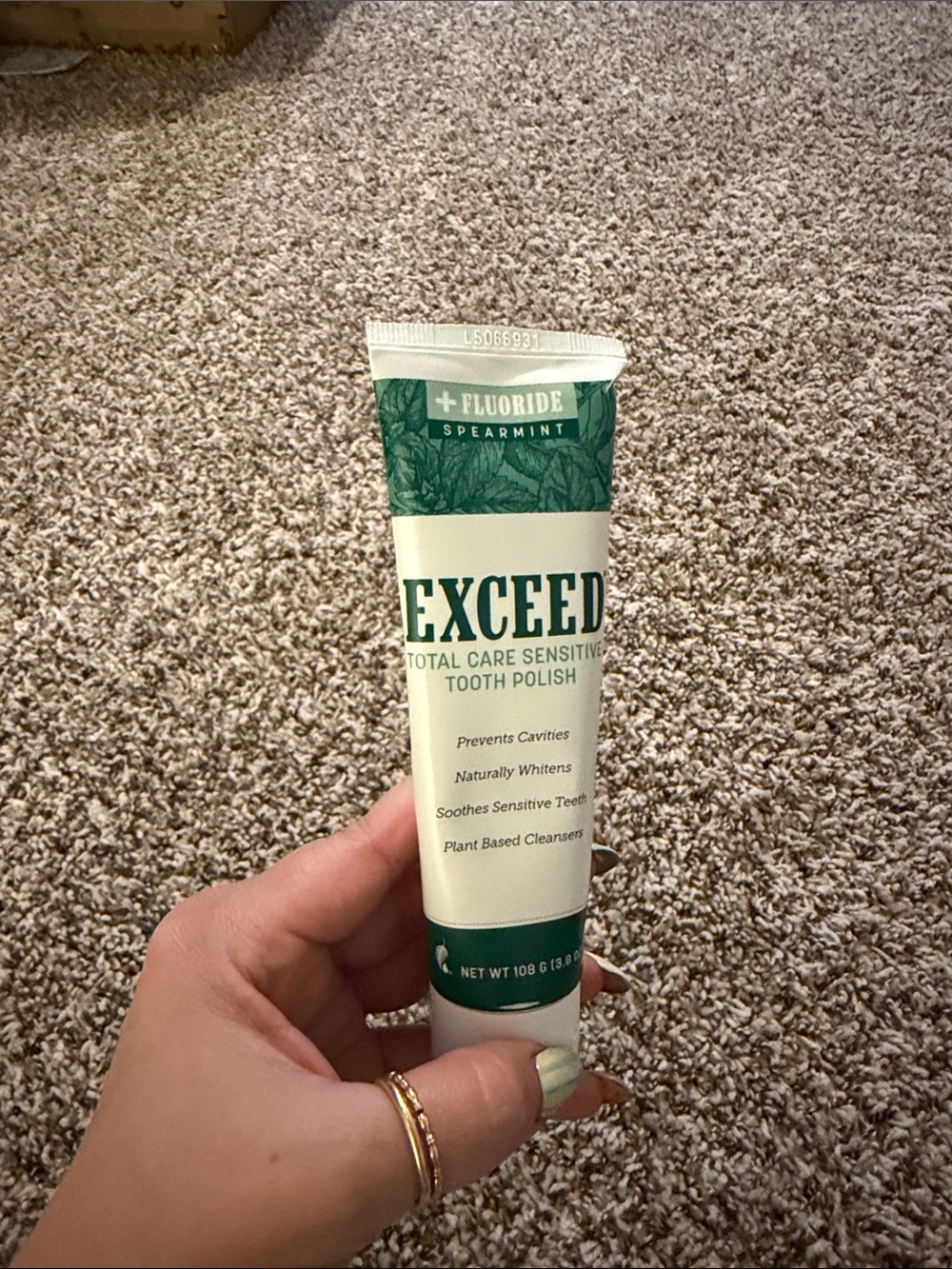 Exceed Total Care Sensitive Tooth Polish - Spearmint